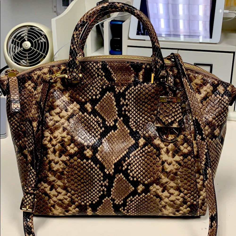 Michael Kors New Python print handbag